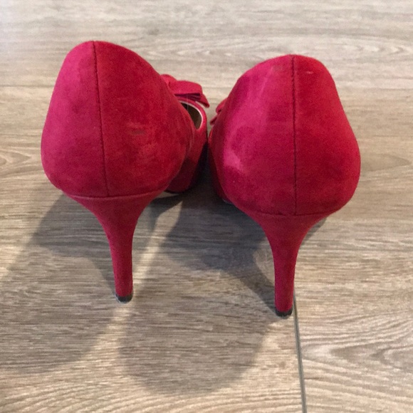 APT 9 Red Bow Heels - Picture 5 of 7